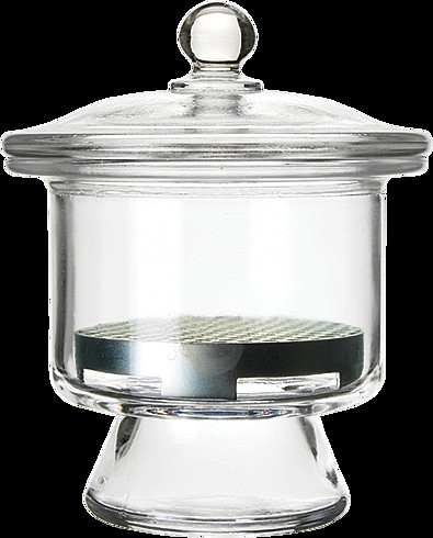 Tarro y plato desecador con tapa, 8'' (203 mm) de diámetro | H-4961