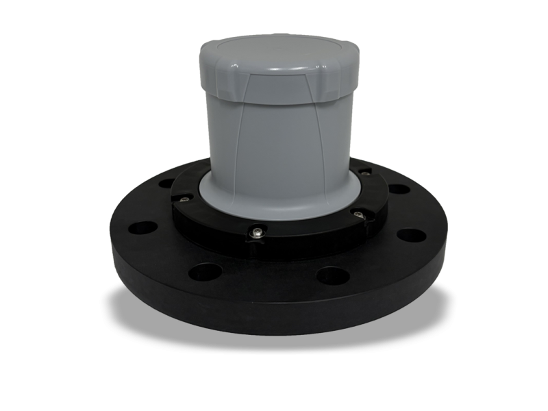 CNCR-390 Compact non-contact radar - 98 ft (30 M) - battery-power with 3" flange