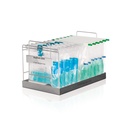 BagRack Slide permite el almacenamiento higiénico y rápido de bolsas, deslizándolas al costado. Para pipeteos secuenciales y búsqueda de patógenos. Variantes: [221440] BagRackSlide