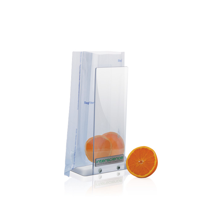 BagOpen abre y mantiene abiertas las bolsas de muestra sin riesgo de contaminación cruzada. Disponible para bolsas de: 80/100 mL, 400 mL, 3500 mL. Variantes: [211010] BagOpen