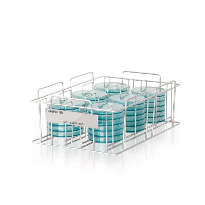 PetriPile asegura el manejo, transporte y almacenamiento de placas de Petri. Su ergonomía facilita la visibilidad de las placas de Petri. Variantes: [241055] PetriPile