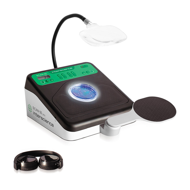 Scan 50 pro es un contador de colonias manual con HandPad y múltiples soportes ergonómicos para mejorar la postura, la visión y el oído. Variantes: [435055Scan50pro] Scan 50 pro - PARA MEDIOS DESHIDRATADOS