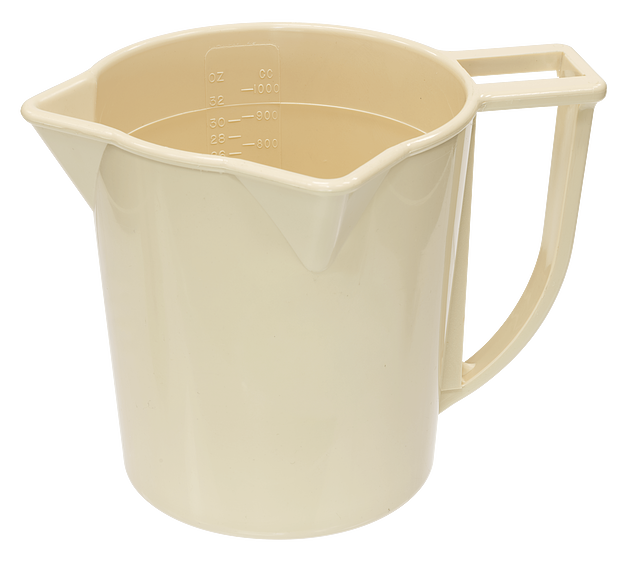 Embudo Marsh, vaso medidor de 1 litro