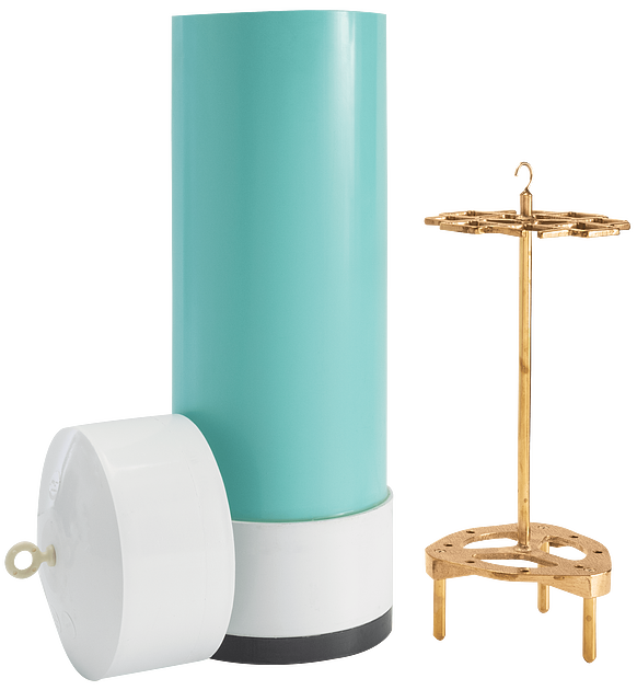 Mortar Bar Container, Round with Bar Holder