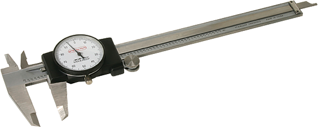 Stainless Steel Dial Caliper, 6"