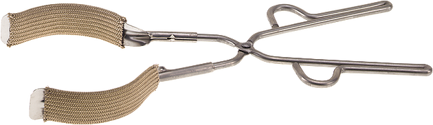 Beaker Tongs for 100-1500ml capacity Fiberglass-covered Jaws, Stainless steel, 1/4"(6mm) Wire Size, 13-1/2"(318mm) length