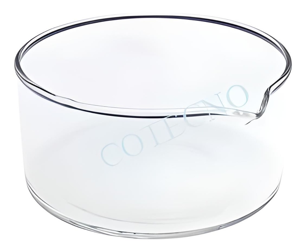 Plato de cristalización fondo plano con boquilla - BellVid-PlatoCFPCB-60 - WP