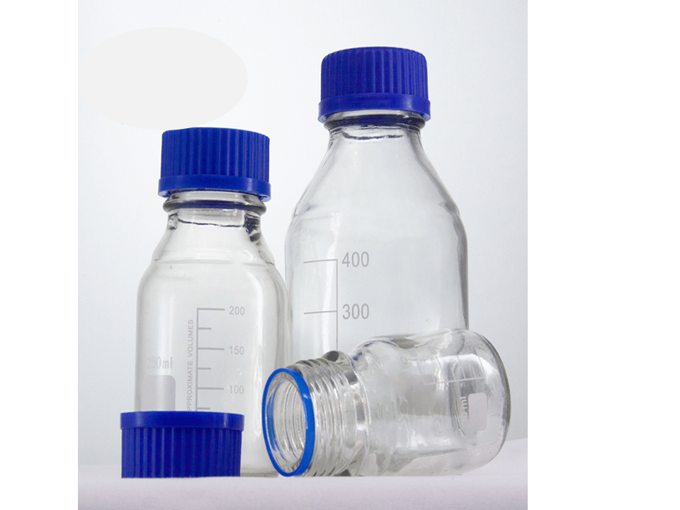 Frasco de reactivo con tapón de rosca azul 1000ml - WP