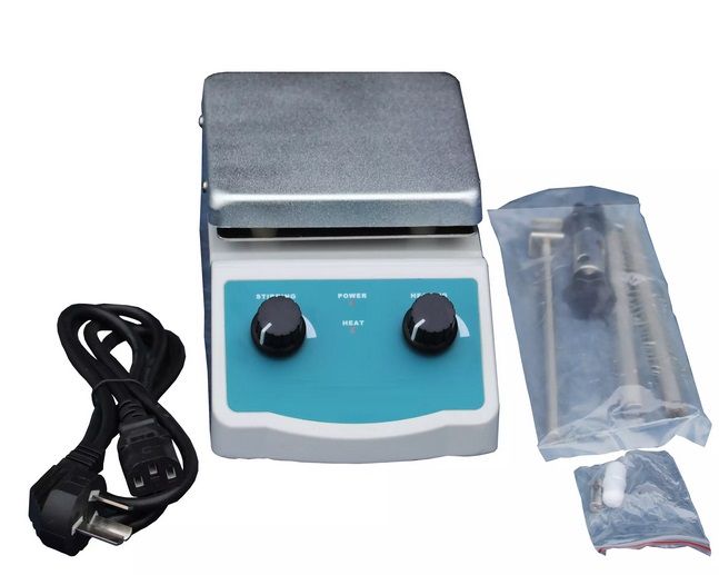 Agitador magnético con placa de aluminio 5 lts con calefacción SIN agitación - BE-MezMagCal-3A - WP