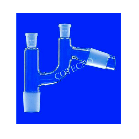Cabezal de destilación (cabezal Claisen) inclinado con boca esmerilada estándar - BellVid-CCabezalDIBTE-24/29 - WP