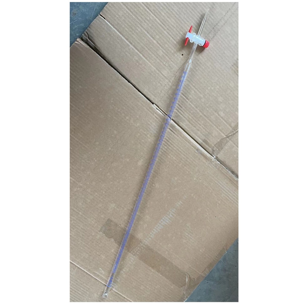 Bureta con llave de paso de PTFE recta clase A -50ml - WP