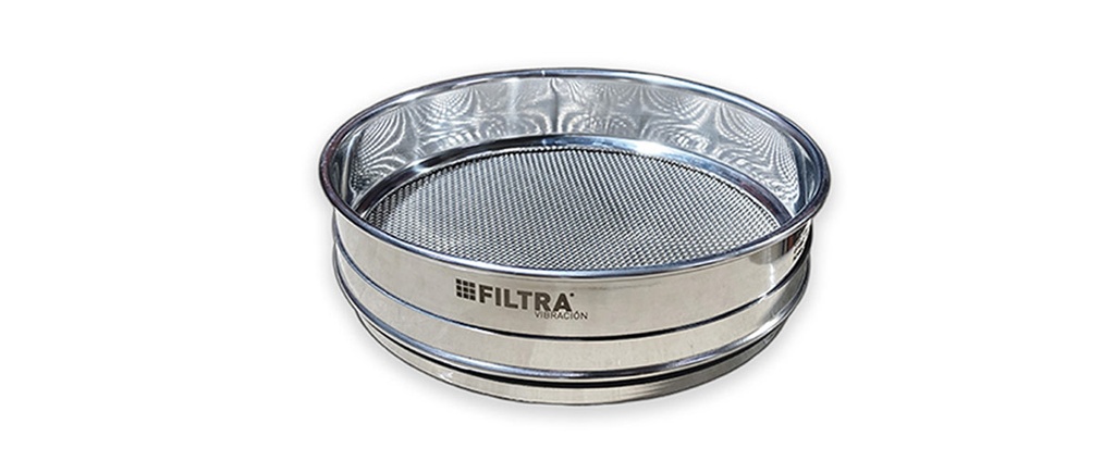 Tamiz - 8" - Malla inox 316 Ø = 203mm, Luz = 1,7 mm, H = 50mm # ASTM E11:2020 GyB-Tamiz/Filtra#12