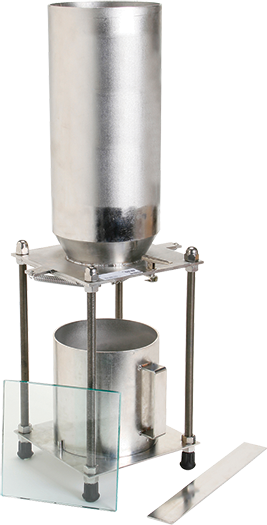 Aparato de contenido vacío, agregados gruesos