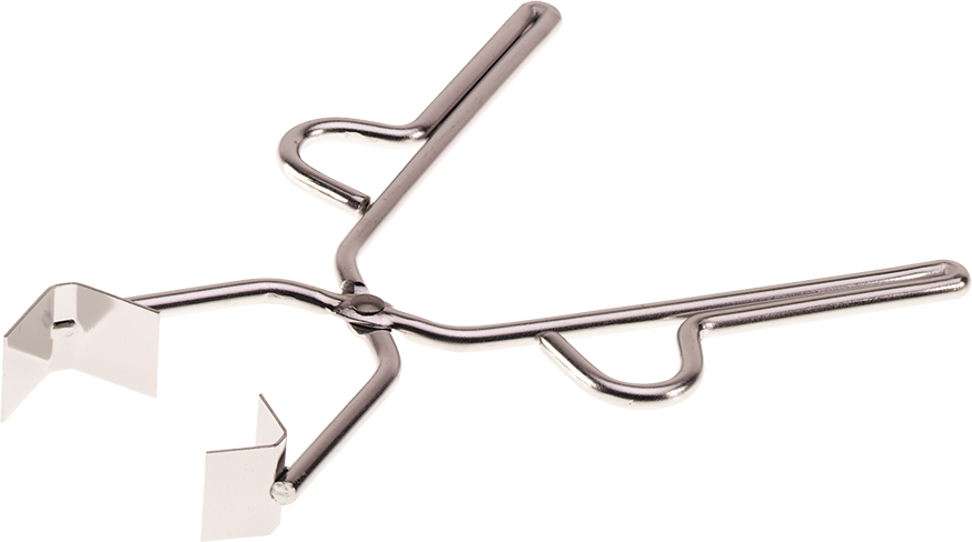 Pinzas para matraces con mordazas en V