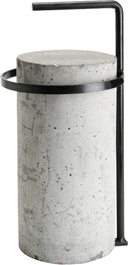 Portador de cilindros de hormigón (tipo cuna)