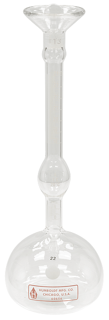 Matraz de gravedad específica (Le Chatelier), capacidad de 250 ml