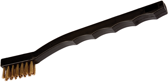 Cepillo de tamiz, malla fina, alambre de latón con mango de plástico