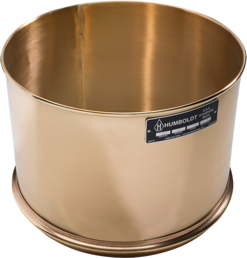 Tamiz estándar con marco de latón de 12" de diámetro, 1/2" (12,5 mm) y marco de 8" de profundidad