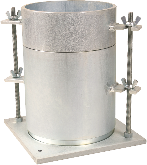 Molde CBR con base sólida, 6"