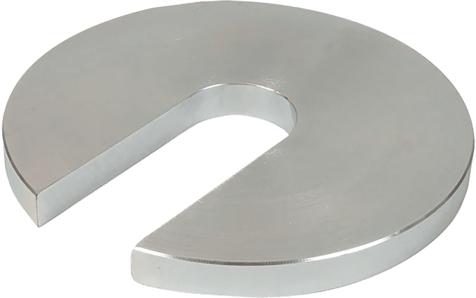 Peso de sobrecarga ranurado, 10 lb.