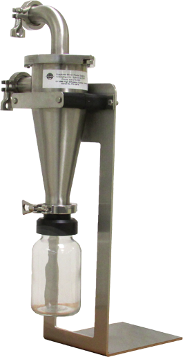 Ciclón de alta eficiencia para el aparato de tamizado Mikro Air Jet