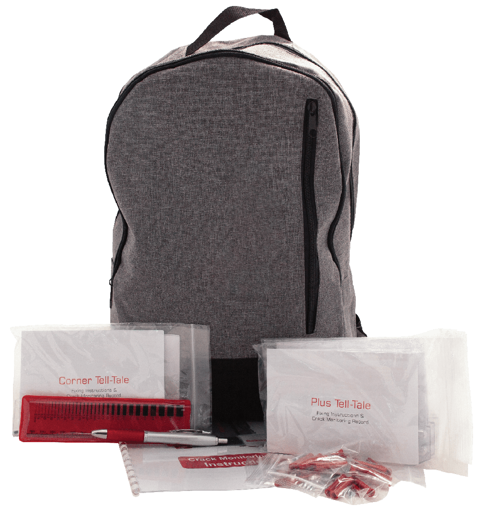 Kit de monitoreo de grietas en el concreto