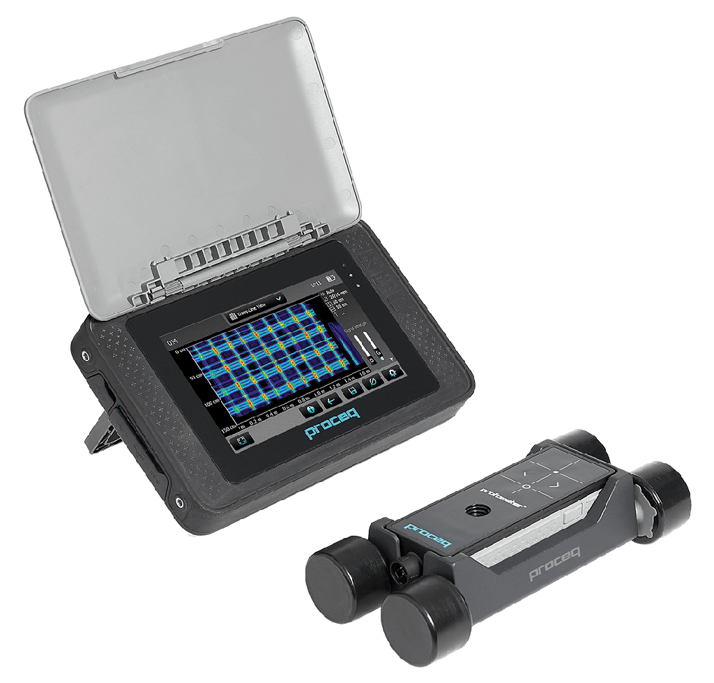 Localizador de barras de refuerzo y medidor de cobertura Profometer PM-650
