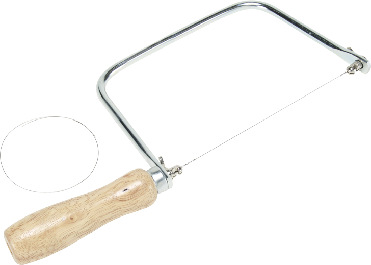 Sierra de alambre para muestras de suelo