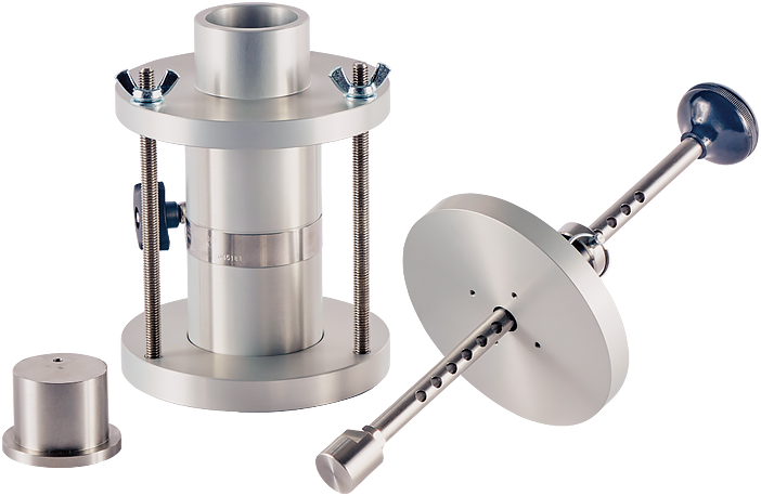 Molde de compactación, tres partes con martillo – 2.8"