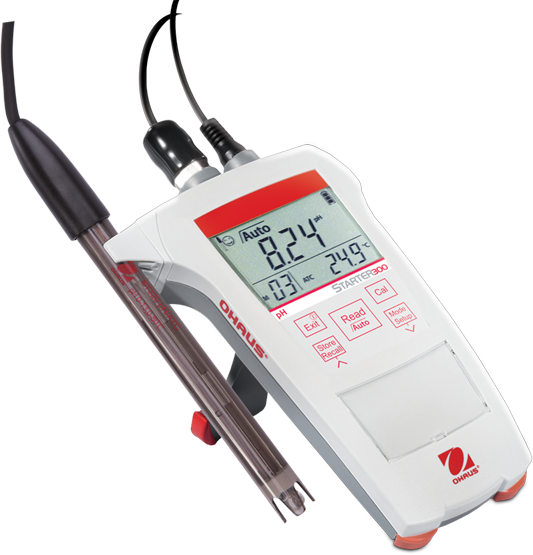 Medidor de pH, portátil