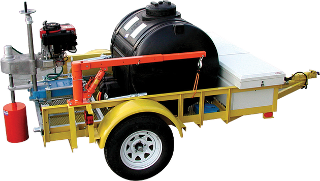 Sistema de perforación de base montado en remolque