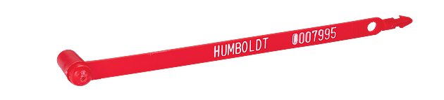 SELLO DE SEGURIDAD, ROJO, 7 1/2 LX 3/8 W