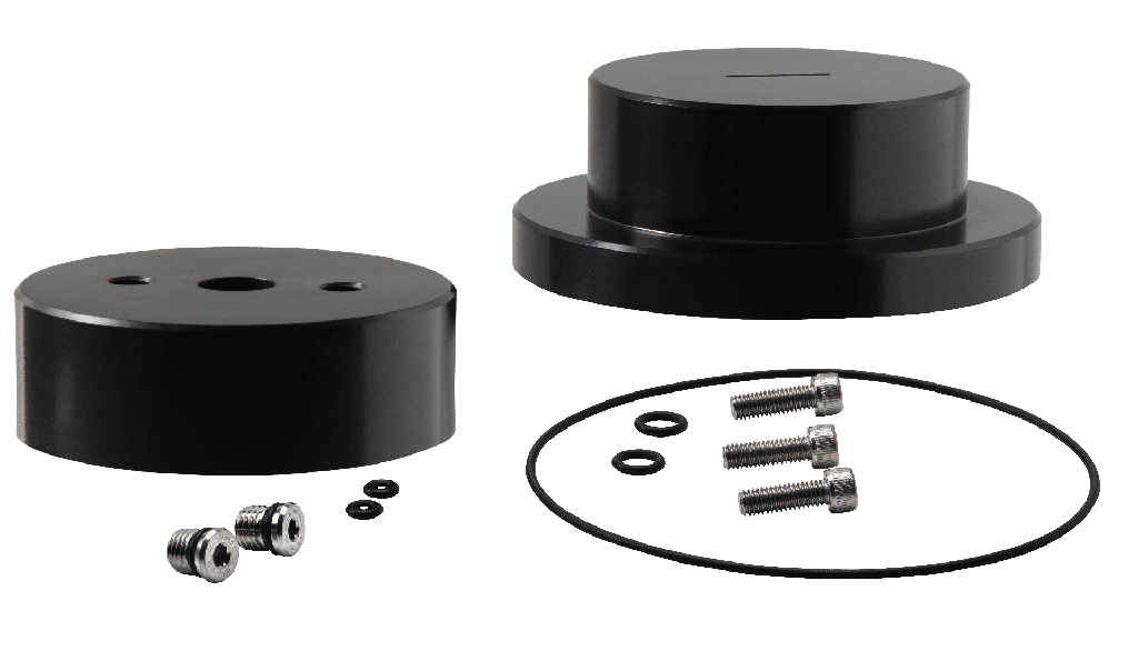 Celda triaxial, solo pedestal con base de 1,4", aluminio anodizado (100B – 70B)