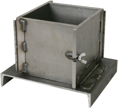 Molde de cubo de hormigón, acero Molde de cubo de hormigón, acero (H-2827 / M)