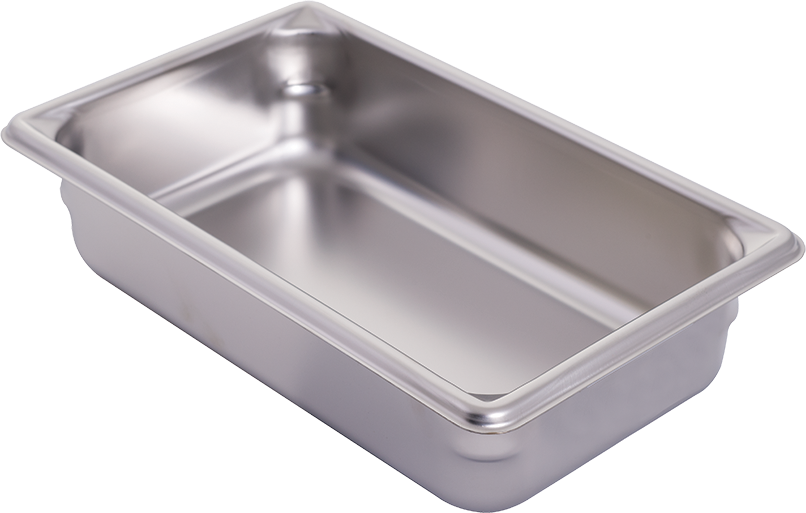 Bandeja para mezclar de acero inoxidable, 10,375 x 6,375 x 2,5" (H-3969 – H-4356.6)