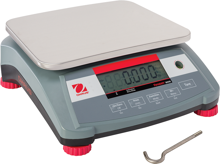 Ohaus Ranger 3000 Compact Bench Scales, 3800 to 9000g Capacity