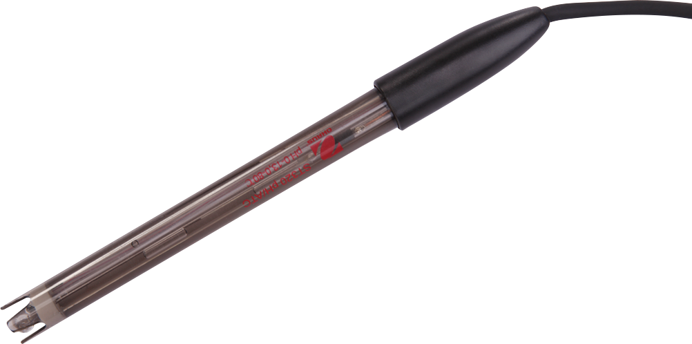 Medidor de pH, electrodo, conector BNC, pH/temperatura, no recargable