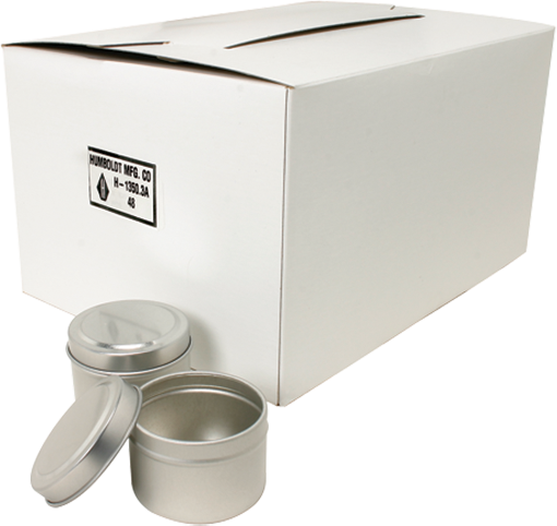 Vasos de muestra, lata