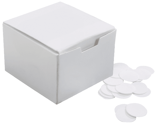 Discos de papel de filtro para aparatos de aire Blaine