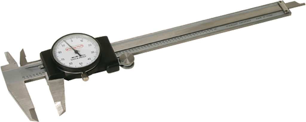 Calibrador de esfera, acero inoxidable de 6"