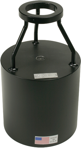 Yunque de calibración para martillo de rebote de hormigón