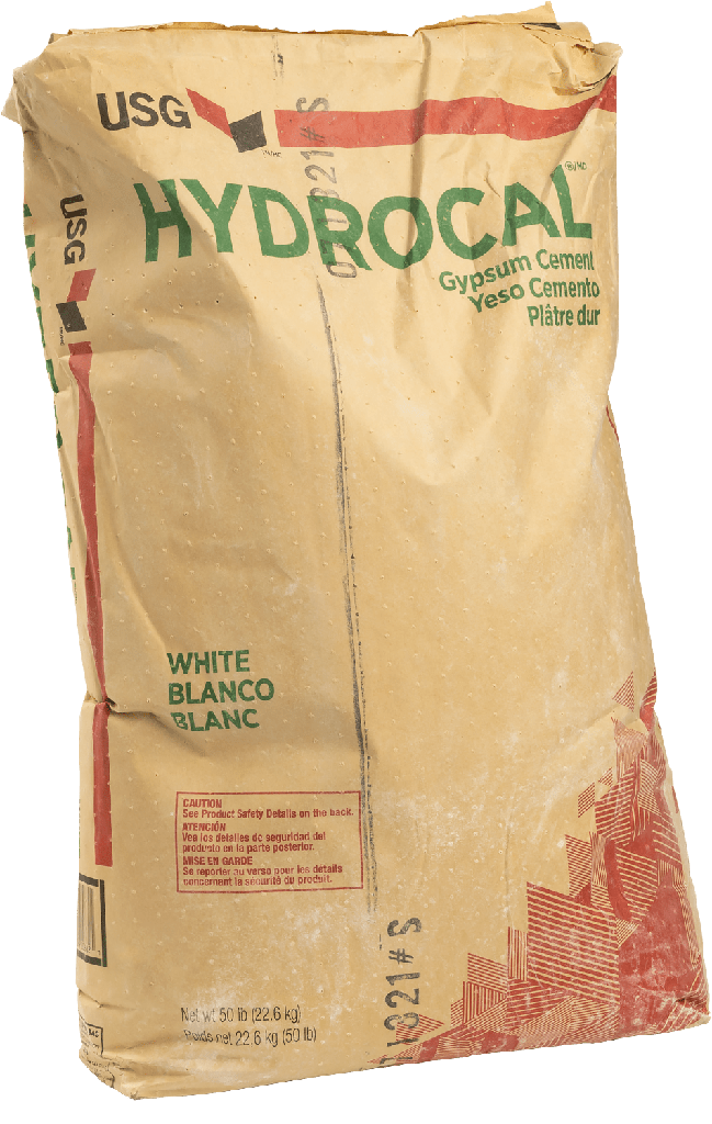 Cemento de yeso blanco Hydrocal, saco de 50 lb.