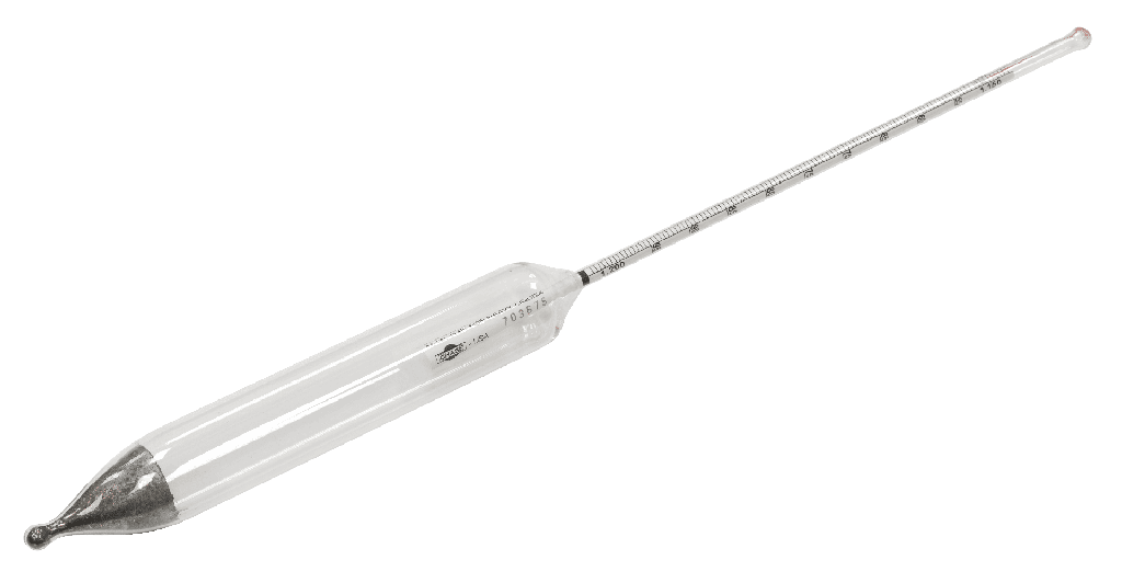 Hidrómetro 1,15 a 1,20 ASTM 114H, Gravedad específica