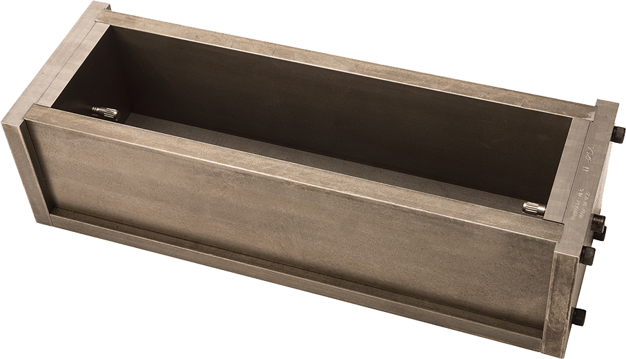 Molde prismático para pruebas de cambio de volumen