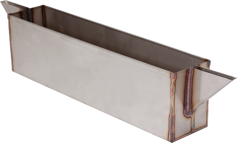 Bandeja de posicionamiento de muestras de acero inoxidable con boquilla