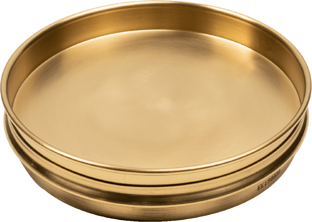 Bandeja separadora de latón de 8" de diámetro y 1" de profundidad, <span style="white-space: nowrap;">H-3955SP</span>