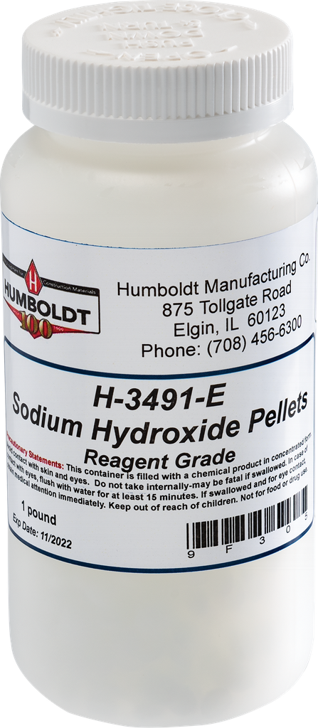 Perlas de hidróxido de sodio