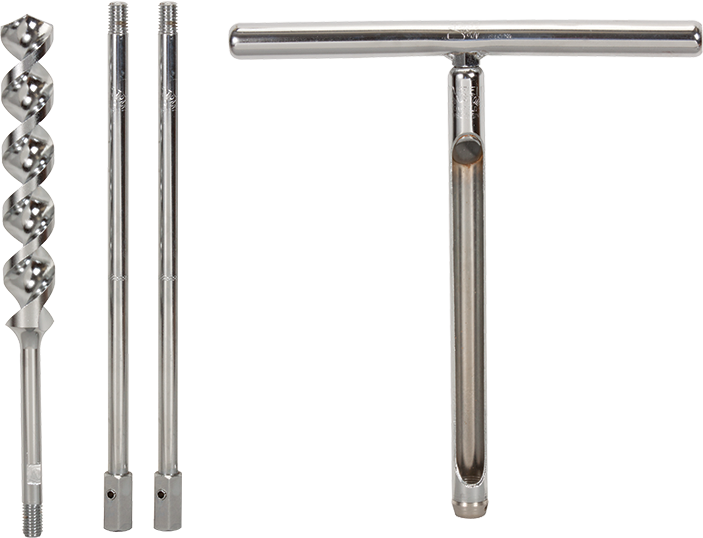 Juego de tubos de barrena para muestreo de suelo