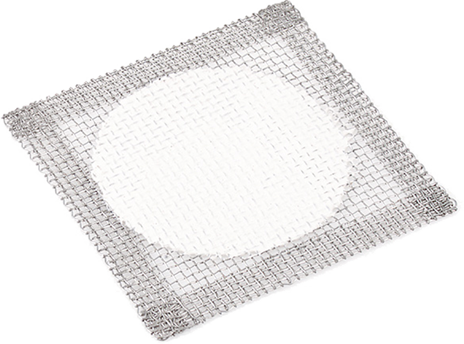 Malla de alambre, centro de cerámica