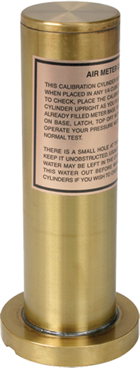 Cámara de presión para medidores de aire de hormigón